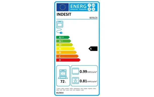 INDESIT Cuisinière vitrocéra I6V5LCX